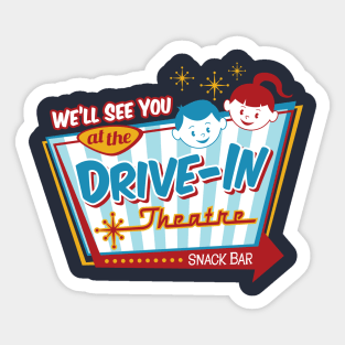 See You at the Drive-In Sticker